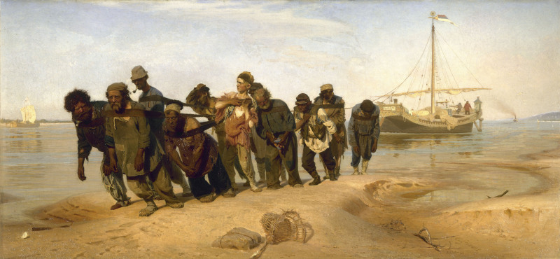 Barge Haulers sur la Volga par Ilya Repin